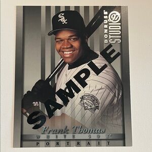 1997 Donruss Studio Frank Thomas SAMPLE 8 x 10 Baseball Card